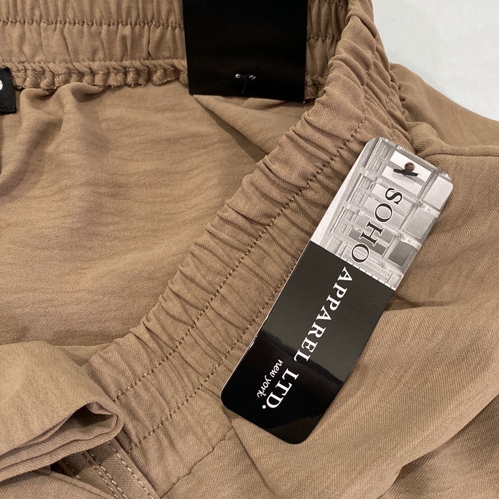 Soho Apparel Taupe Casual Trousers - Picture 6 of 6